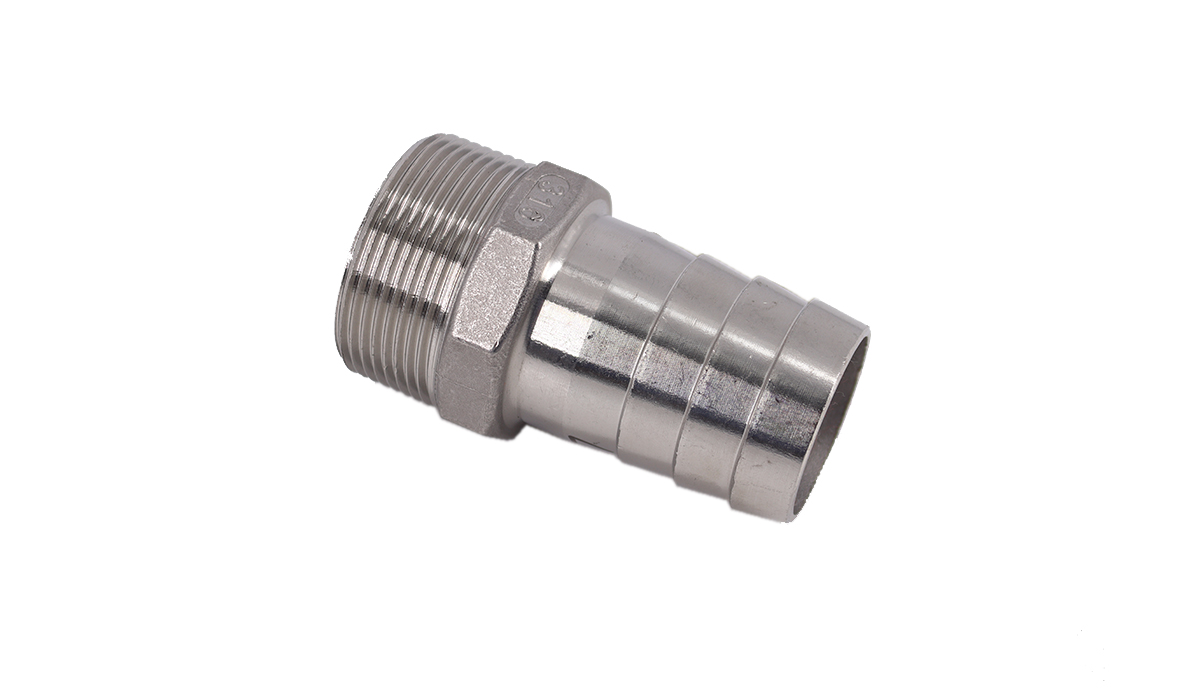 316 Stainless Steel Barb Connector To Male Pipe - GoMarine